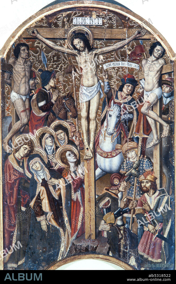 JUAN GASCÓ. Juan Gascó (-1529) / Retablo de San Esteban Protomártir (detalle), 1495-1500, Temple sobre tabla, 222 X 145,7 cm. Procedente de la iglesia parroquial de San Esteban de Granollers.