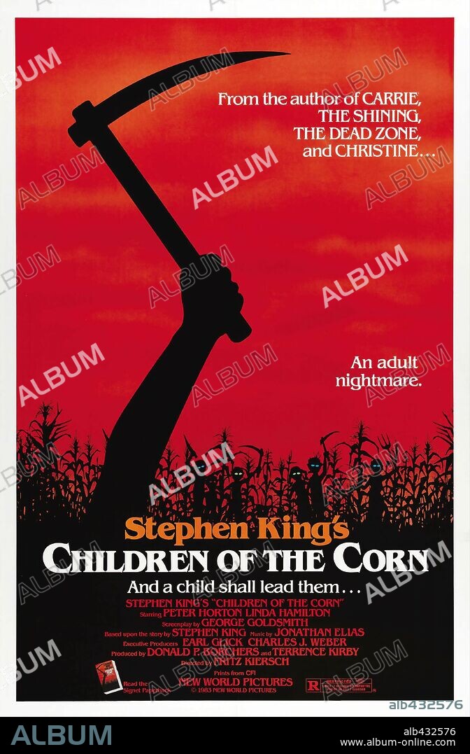 Poster of CHILDREN OF THE CORN, 1984, directed by FRITZ KIERSCH. Copyright NEW WORLD/ANGELES/CINEMA GROUP.