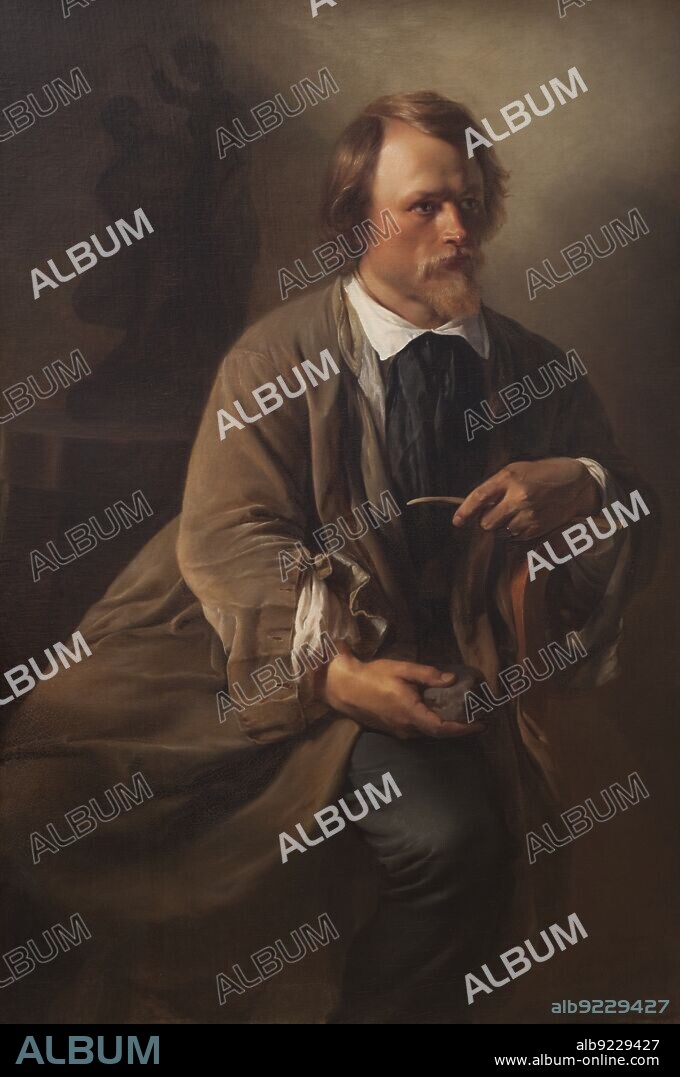 ELISABETH BAUMANN. The Sculptor Jens Adolf Jerichau, the Artist's Husband, 1846.