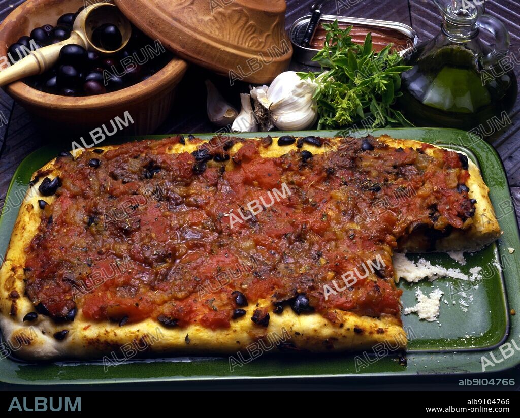 Italian Cooking By Robin Howe. Focaccia. Pizza With Anchovies.