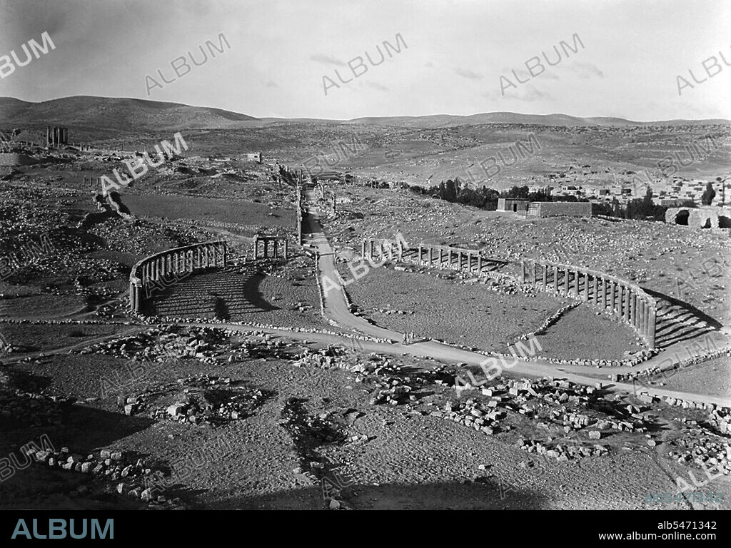 Jordan: The Roman city of Gerasa at Jerash, c.1900 - Album alb5471342