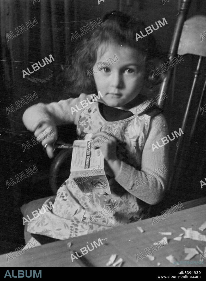 Four Years Old Tania Will Have Her Mother's George Cross -- Four years old Tania Szabo, daughter of Mrs. Violette Szabo, who will have her mother's George Cross, awarded for heroism shown when in the hands of the Gestapo.
Mrs. Szabo, 24 years old English girl widow of a French Foreign Legion officer, turned secret agent when her husband was killed, to "get her own back." On her third mission - parachuting into France six days shead of the invasion armadas - she was surrounded by the Gestapo. She fought with a Sten gun till she dropped exhausted.
Nezis tortured her but she refused to give any secrets...then a firing squad shot her. December 18, 1946. (Photo by Mirror Features).