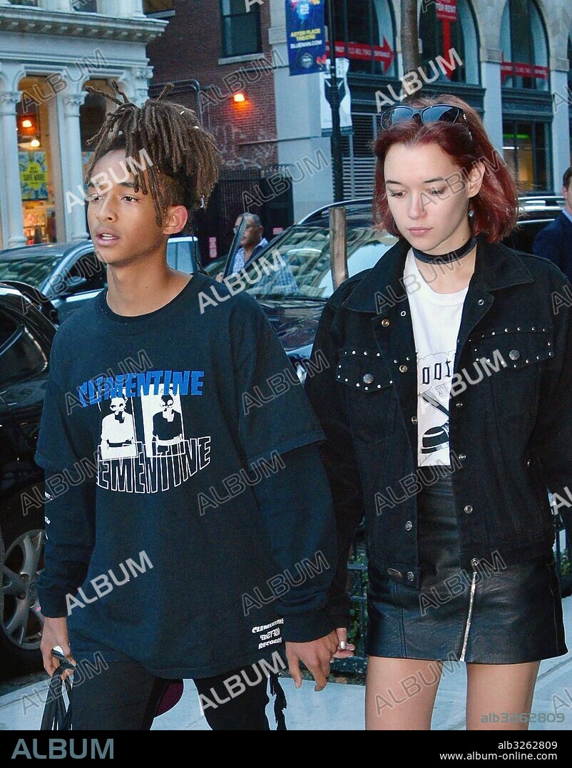 September 11, 2016 - New York, New York, United States - Jaden Smith walks in Soho with his girlfriend Sarah Snyder on September 11 2016 in New York City. 11/09/2016