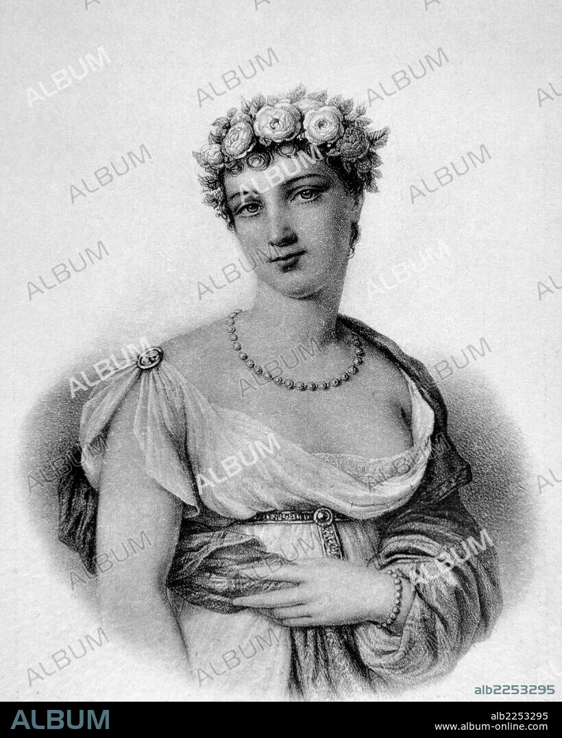 TALLIEN , MADAME. TERESA CABARRUS. APODADA " NUESTRA SEÑORA DE TERMIDOR GRABADO RETRATO.