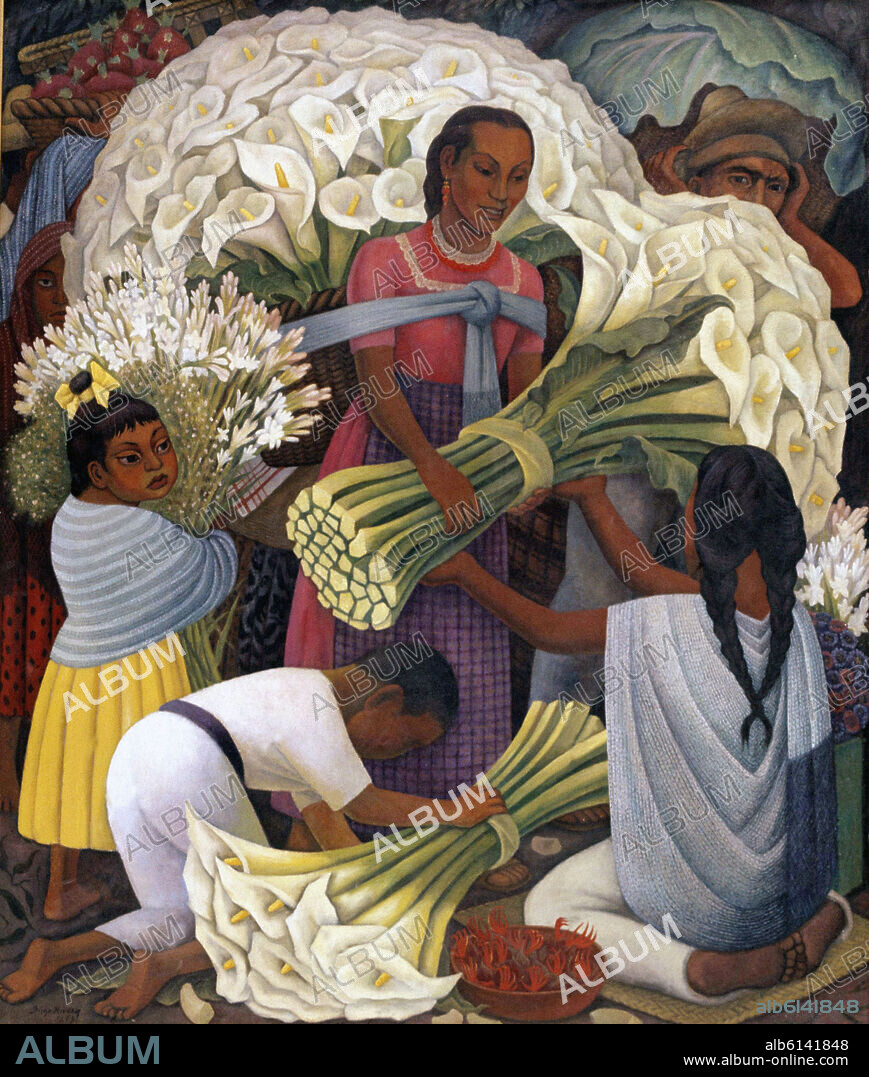 DIEGO RIVERA. VENDEDORA DE FLORES - 1949.
