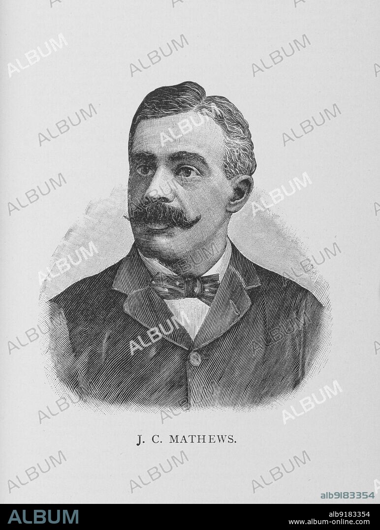 J. C. Mathews, 1887. African-American attorney and judge James Campbell Matthews was the first black law school graduate in New York. From "Men of Mark: Eminent, Progressive and Rising" by William J. Simmons.