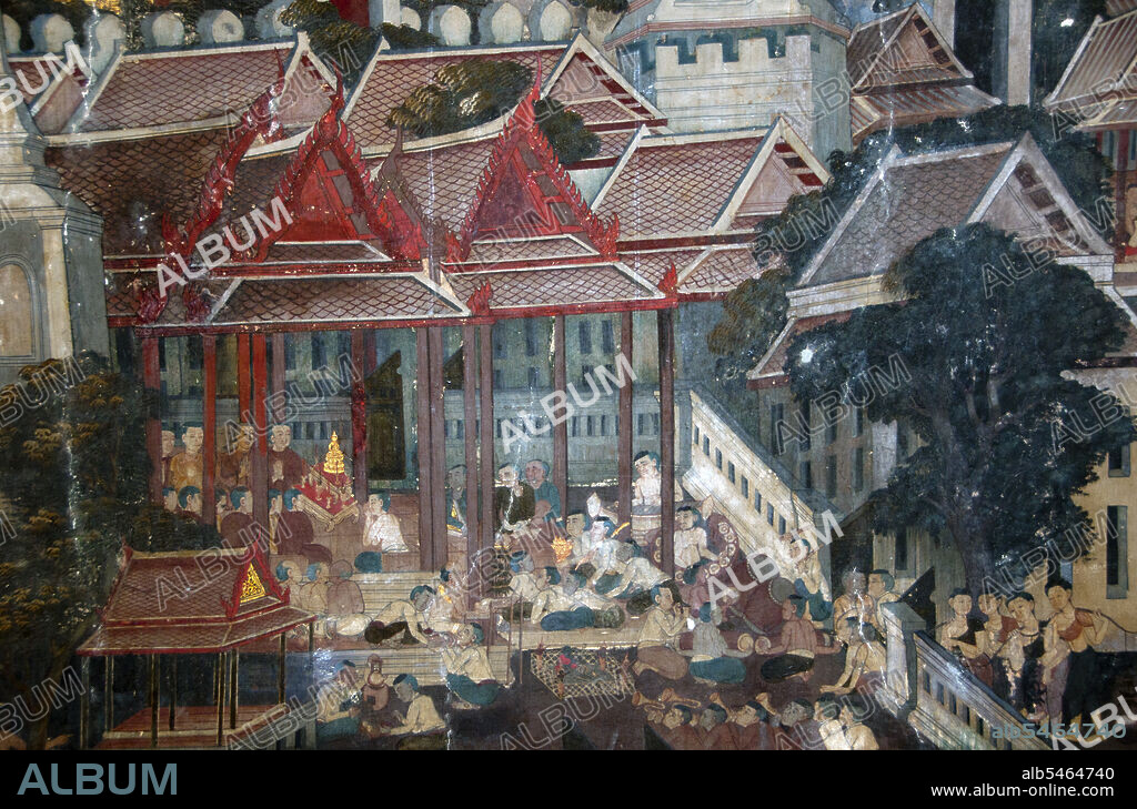 Wat Ratchapradit (Rajapradit) was constructed in the mid-19th century during the reign of King Mongkut (Rama IV). Many of the murals in the main viharn portray Thai ceremonies and festivals that take place during the year and were painted in the late-19th century.