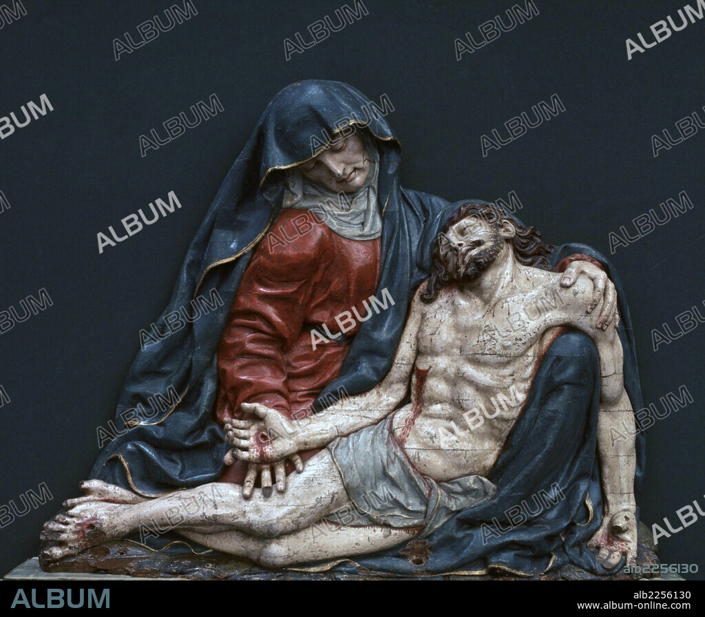 JUAN DE JUANI. JUNI, JUAN DE . ESCULTOR ESPAÑOL DE ORIGEN FRANCES. 1507-1577. "LA PIEDAD". IGLESIA DE SAN ANTOLIN EN MEDINA DEL CAMPO. VALLADOLID JESUCRISTO      VIRGEN MARIA.