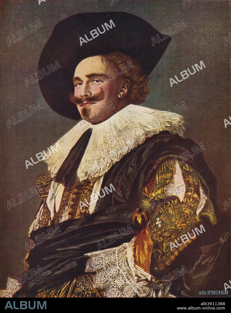 'The Laughing Cavalier', 1624. Painting held at The Wallace Collection, London. From The Outline of Art, edited by Sir William Orpen, K.B.E. R.A. R.I.. [George Newnes Limited, London, c1924].