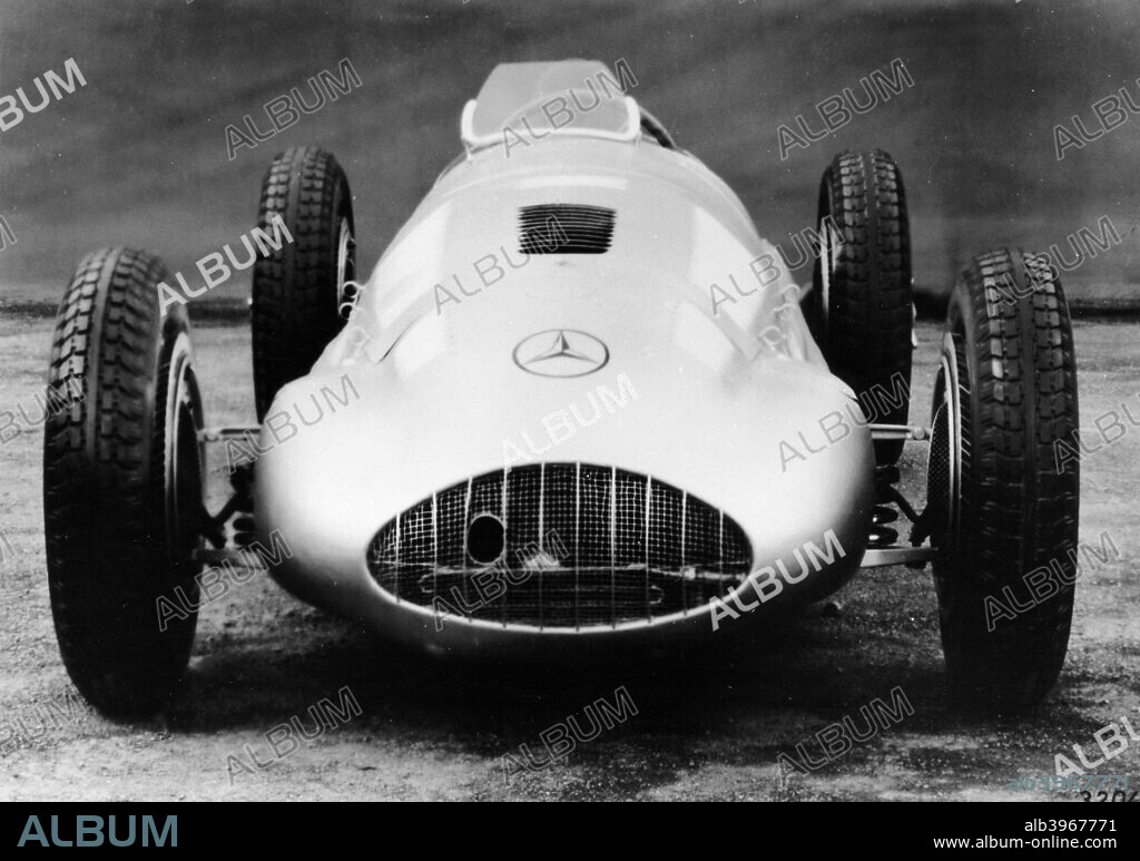 1939 Mercedes 1.5 lite racing car, (c1939?). Two of these cars were built specifically for the 1939 Tripoli Grand Prix, when it was announced that the race would be restricted to voiturette (1500cc engined) cars. Hermann Lang won the race in one of the cars, with Rudolf Caracciola second in the other. After the Tripoli Grand Prix they were never raced again.