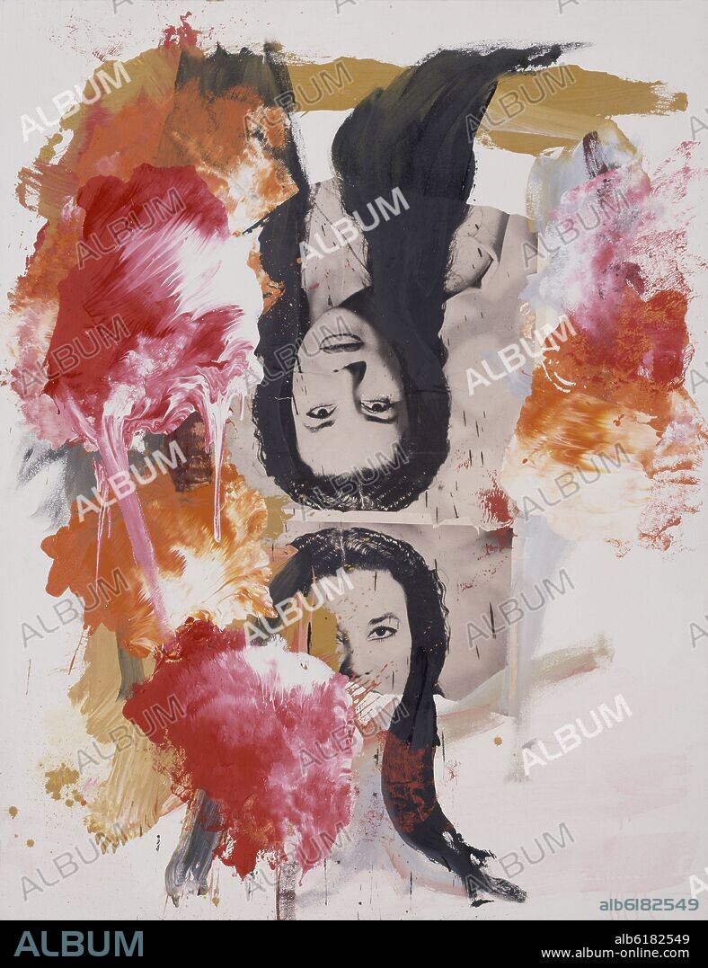 JORGE GALINDO. (CARMEN DE VERACRUZ) - COLLAGE CON PINTURA - 2004.