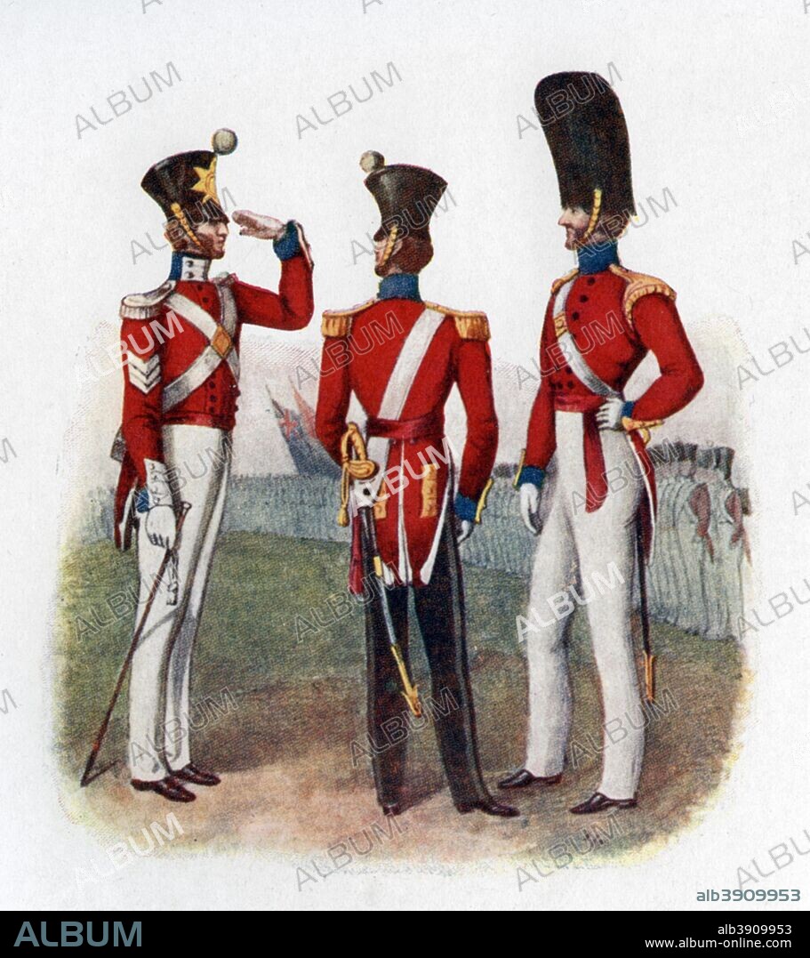 Uniform of the 86th Regiment, 1842 (1904). From Historical Record of the British Army, by J Cannon, reproduced in Social England, edited by HD Traill and JS Mann, volume VI. (Cassell and Company Limited, London, 1904).
