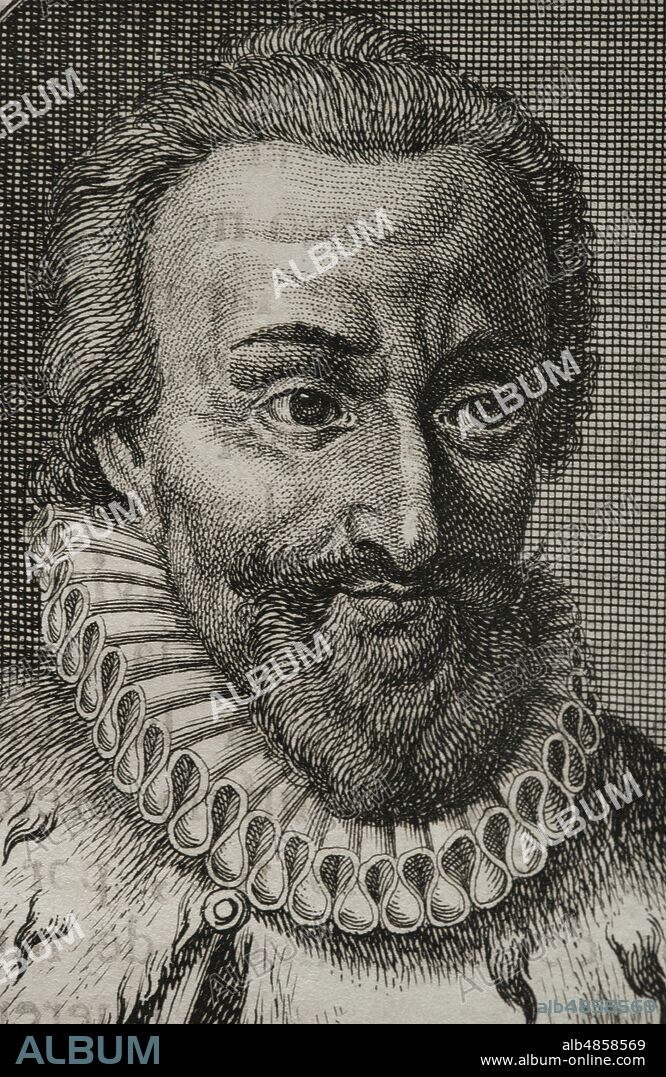 Henry IV the Great (1553-1610). King of Navarre as Henry III (1572-1610) and King of France as Henry IV (1589-1610). Chief of the Huguenots (1569). Portrait. Engraving. Wars of Flanders. Edition published in Antwerp, 1748.