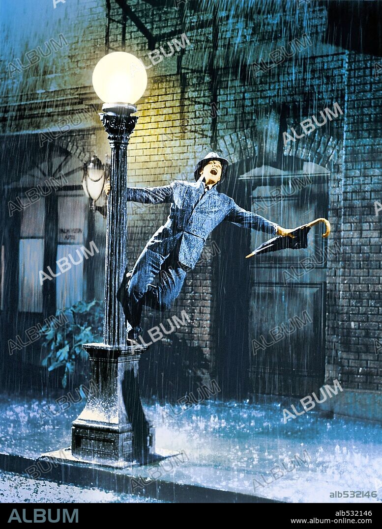 GENE KELLY in SINGIN' IN THE RAIN, 1952, unter der Regie von GENE KELLY und STANLEY DONEN. Copyright M.G.M.