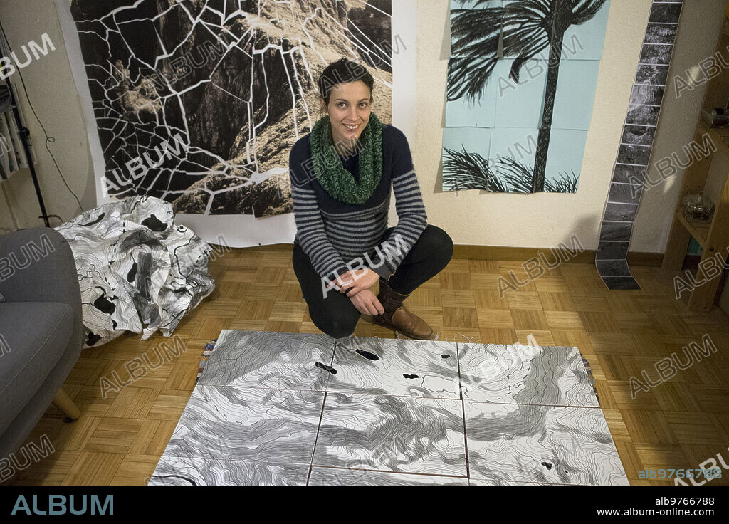 FRANÇOISE VANNERAUD. Madrid 10-11-2014 Entrevista con la artista Francoise Vanneraud .... Foto: Angel de Antonio ... ARCHDC.