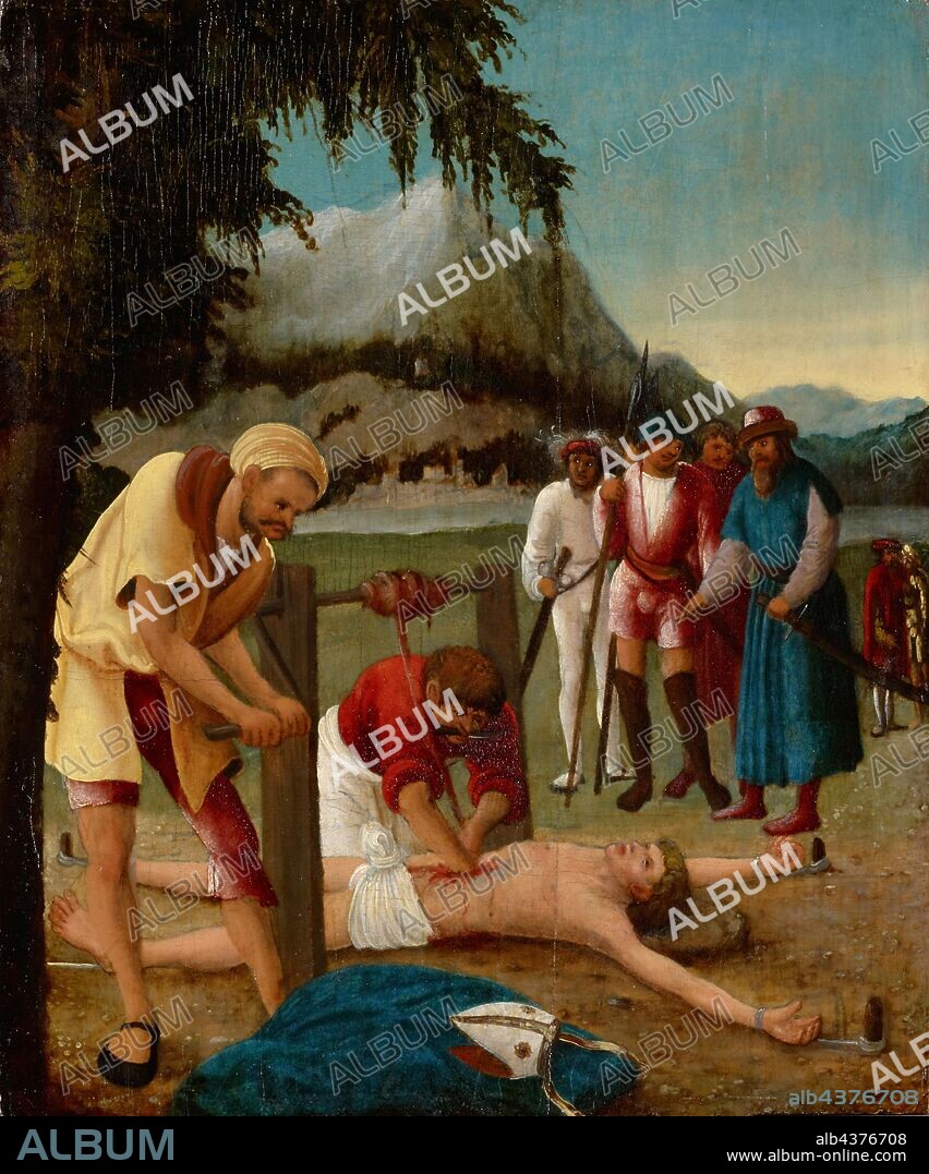 The martyrdom of St., Erasmus, 1518-1520, oil on fir wood, 37.5 x 31 cm, unsigned, Albrecht Altdorfer, (Werkstatt / workshop), um 1480–1538 Regensburg.