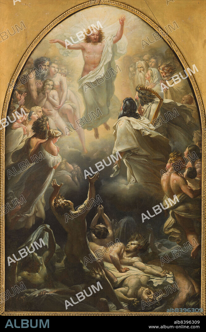 PIERRE CLAUDE FRANÇOIS DELORME. Esquisse pour Notre-Dame-de-La-Croix : La Descente de Jésus-Christ dans les limbes, c.1819. Descent of Christ into Limbo.