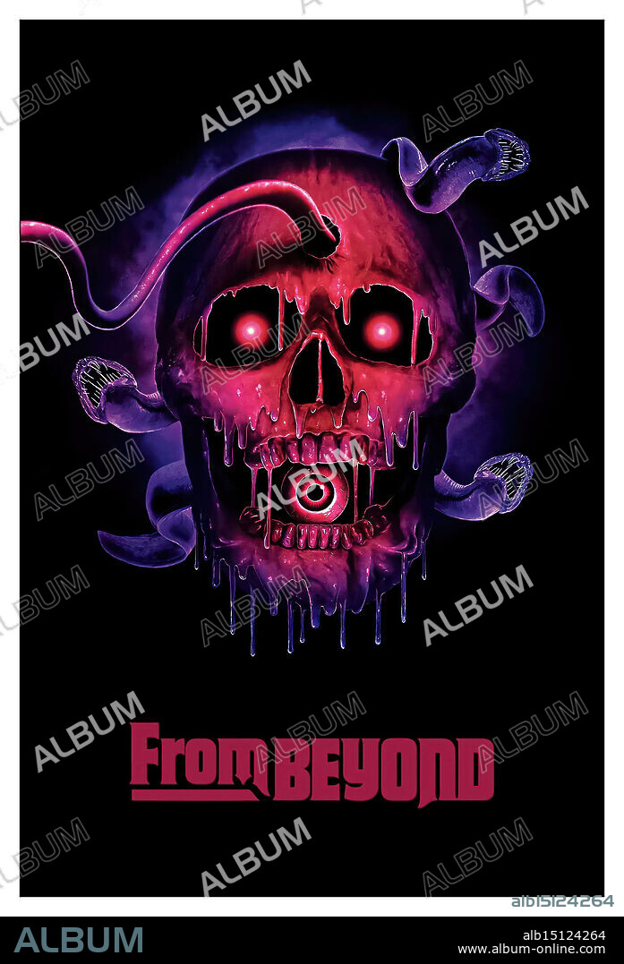 Poster de RE-SONATOR, 1986 (FROM BEYOND), dirigida por STUART GORDON. Copyright EMPIRE PICTURES.