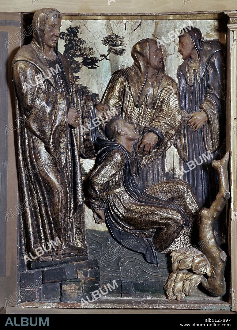ALONSO BERRUGUETE (1488-1561). SAN BENITO SAN MAURO SAN PLACIDO.