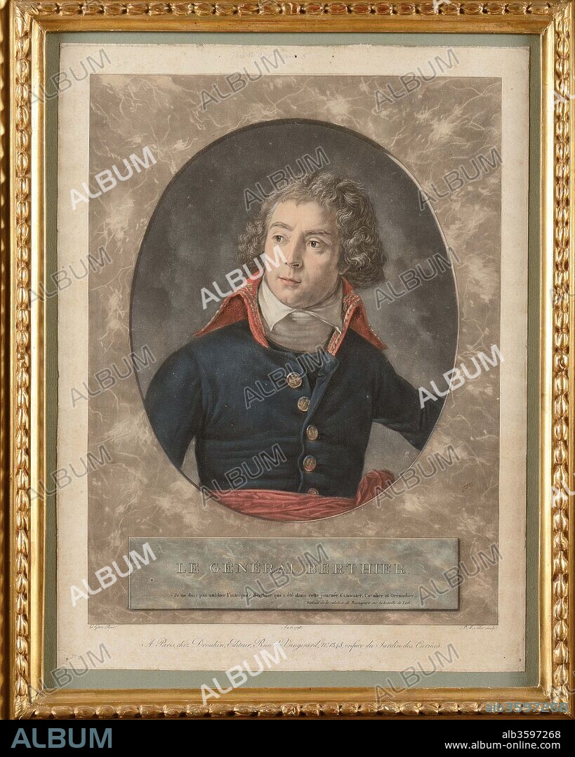 GROS, ANTOINE JEAN, BARON. Louis-Alexandre Berthier (1753-1815) at Lodi on 10 May 1796.