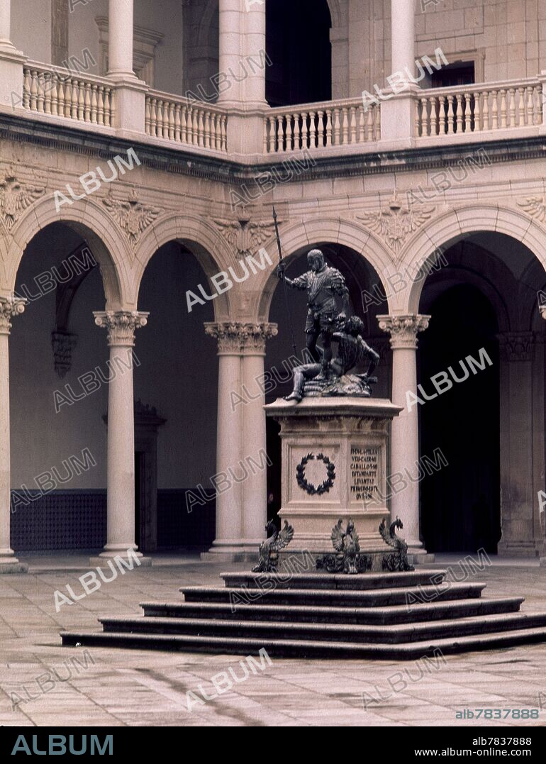 ALONSO DE COVARRUBIAS (1488-1570). COPIA DE LA ESTATUA DE CARLOS V DOMINANDO AL FUROR EN EL PATIO DEL ALCAZAR DE TOLEDO.