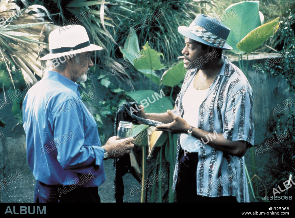 LAURENCE FISHBURNE and SEAN CONNERY in JUST CAUSE, 1995, directed by ARNE GLIMCHER. Copyright WARNER BROTHERS.