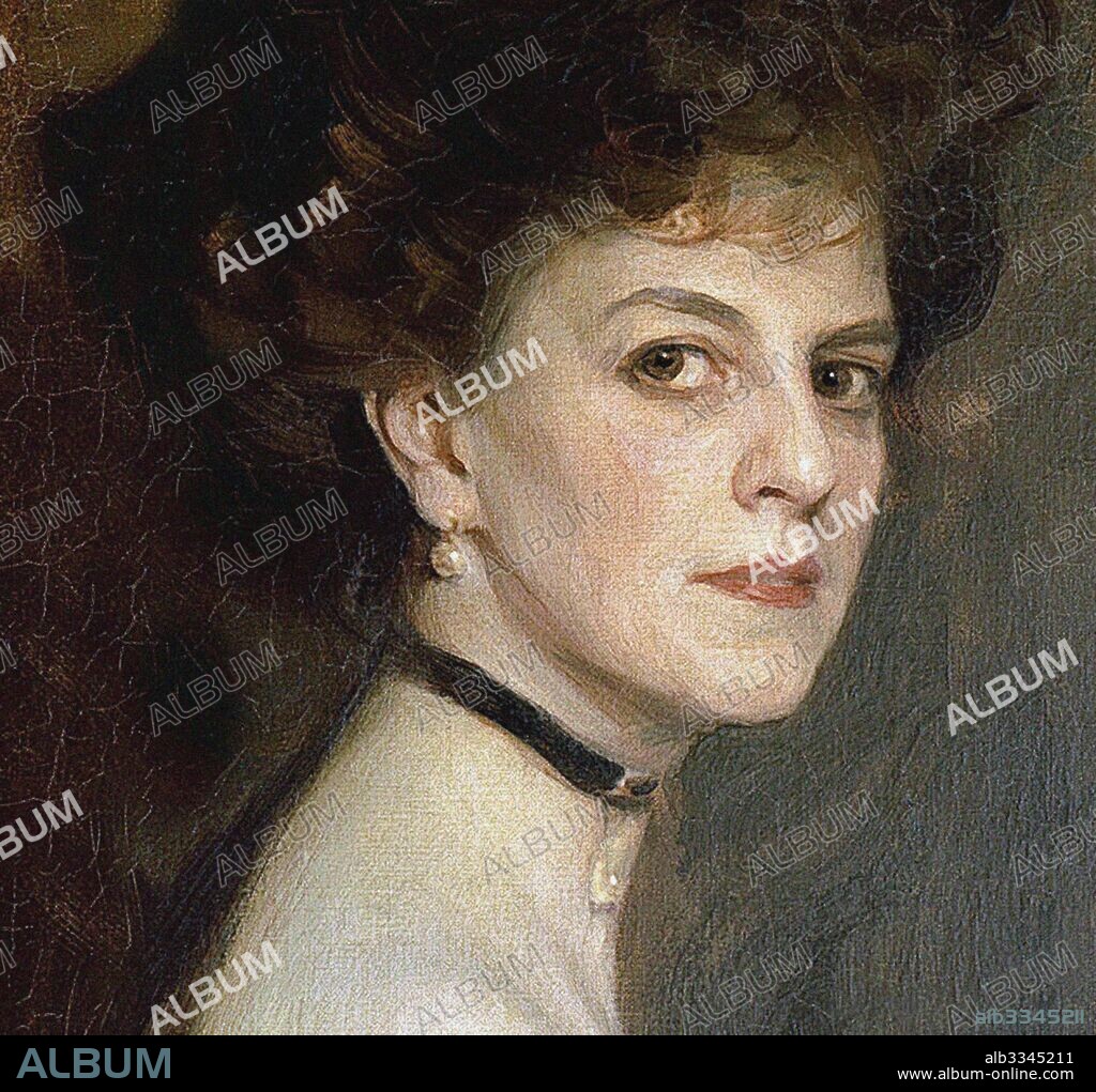 PHILIP DE LASZLO. Élisabeth, Countess Greffulhe (1860-1952), née de Riquet de Caraman-Chimay (Detail).