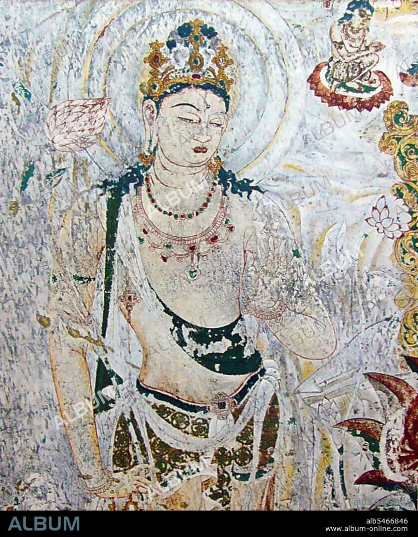 Horyu-ji (Temple of the Flourishing Law) is a Buddhist temple in Ikaruga, Nara Prefecture, Japan. Its full name is Horyu Gakumonji, or Learning Temple of the Flourishing Law, the complex serving both as a seminary and a monastery. In 1993, Horyu-ji was inscribed as a UNESCO World Heritage Site under the name Buddhist Monuments in the Horyu-ji Area. The Japanese government lists several of its structures, sculptures and artifacts as National Treasures. The kondo, or great hall of the temple, dating in part to the 7th century, is famous for its 7th century Buddhist murals. Unfortunately, on January 26, 1949, a fire in the kondo caused very severe damage to the murals, many of which were destroyed. The murals of the kondo comprise fifty walls; four larger walls, eight mid-sized walls and thirty-eight small wall areas inside the building. The original murals were removed after the fire incident in 1949 and are kept in storage. Twenty small wall paintings that escaped the fire remain in place, while reproductions have replaced the lost frescoes. The ancient Horyu-ji frescoes represent Pure Land Shaka, Amida, Miroku and Yakushi Nyorai Bhuddas. There are artistic links with similar murals in Dunhuang, China and Ajanta, India. Some authorities link the paintings to a Goguryeo monk named Tamjing who lived in 7th century Ikaruga, but this is disputed.