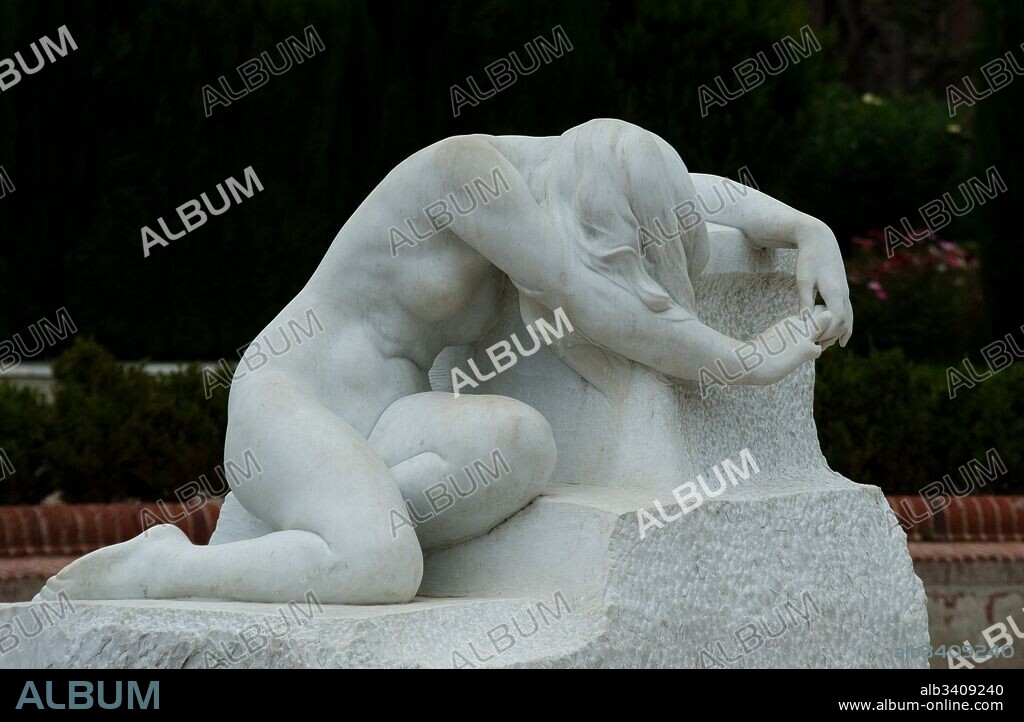 JOAN LLIMONA I BRUGUERA. Josep Llimona / "Desconsuelo", 1903, Escultura, 1,43 × 1,65 × 1,28 m.