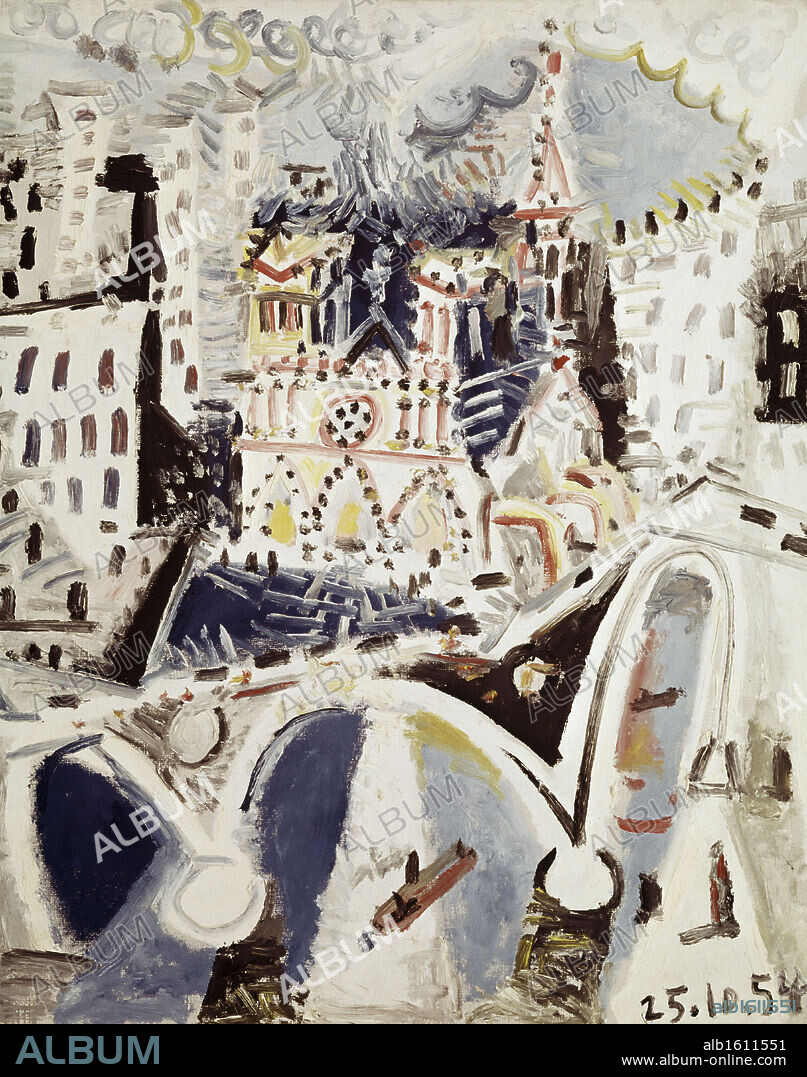 Notre Dame Of Paris by Pablo Picasso, 1954, 1881-1973.