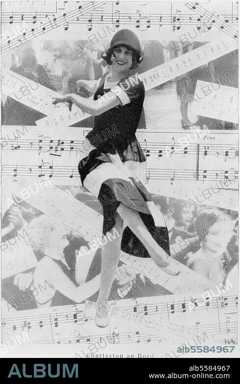 Music / Dance / Charleston:. "Charleston on Board". Photo montage from:. Das Magazin, Berlin (Dr. Eysler & Co. Verlag G. m. b. H.) No. 35, July 1927.