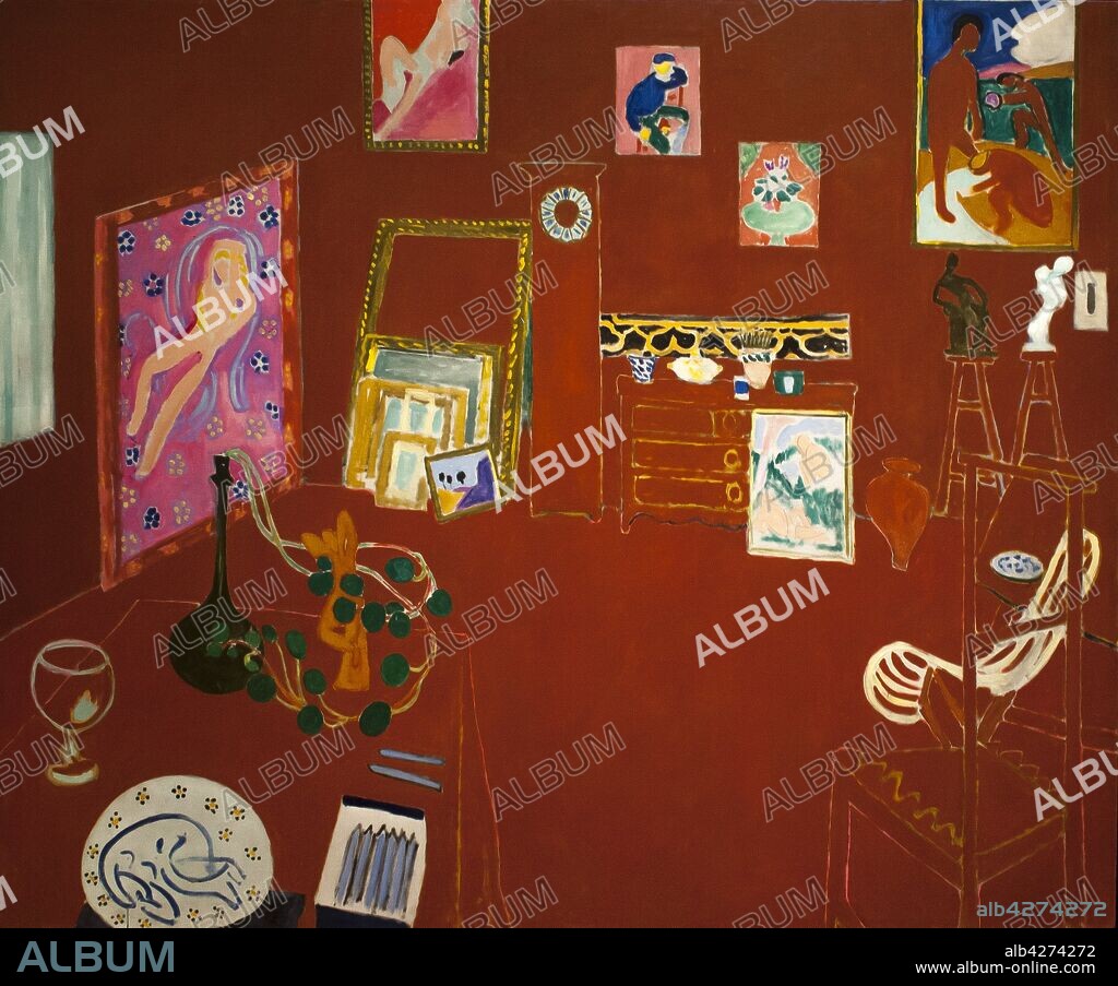 Henri Matisse / 'El estudio rojo', 1911, Óleo sobre lienzo, 181 x 219,1 cm.