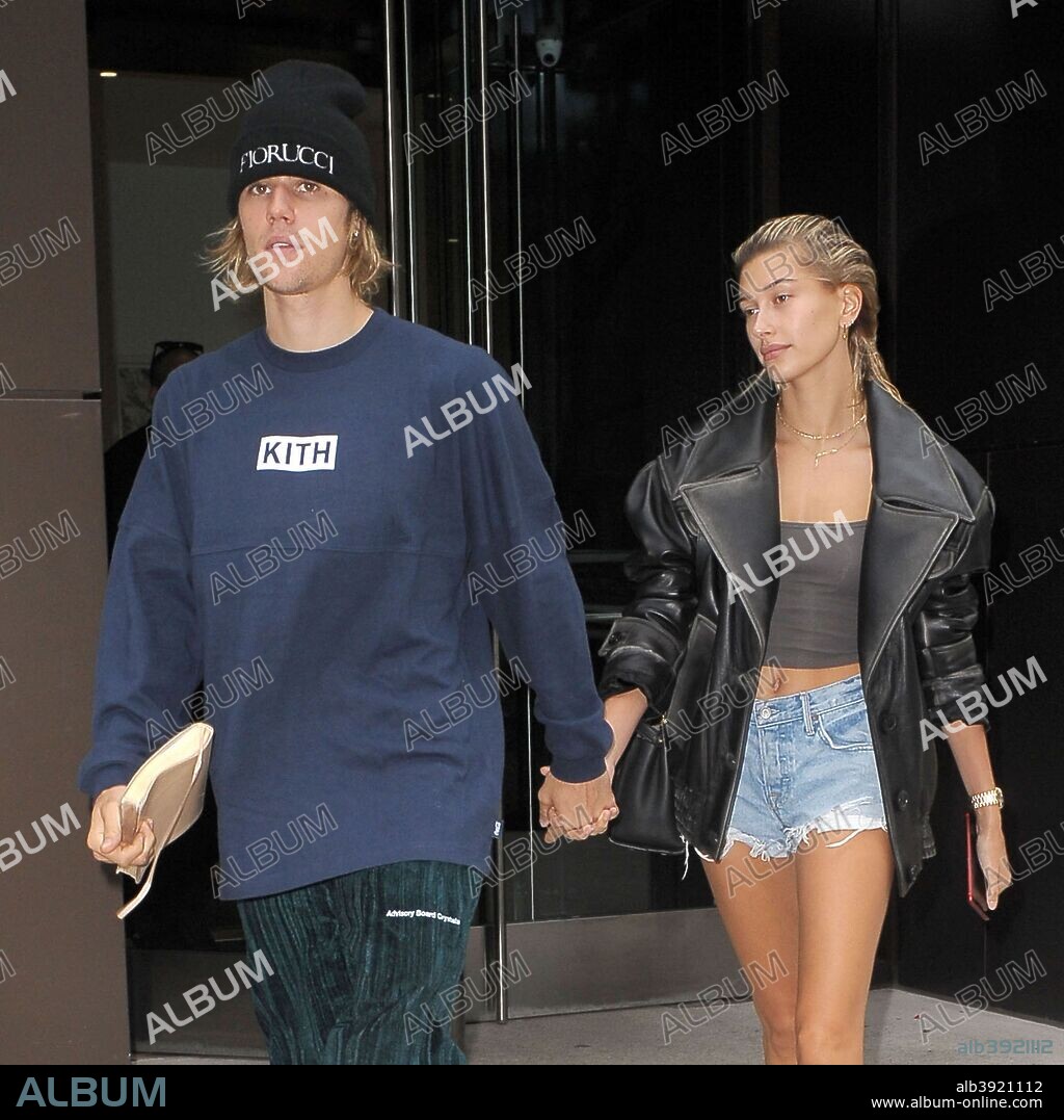 September 14, 2018 - New York City, New York, USA - 9/14/18.Justin Bieber and Hailey Baldwin are seen in New York City..(NYC. 14/09/2018
