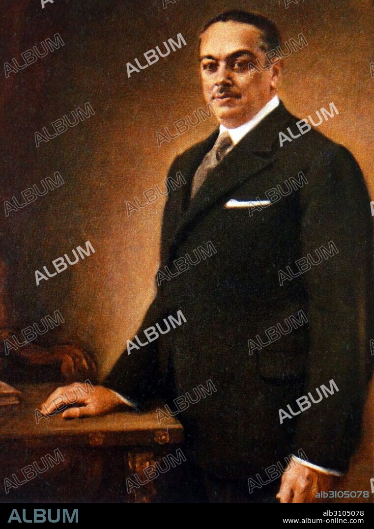Portrait of Diego Martínez Barrio (1883 – 1962) Spanish politician during the Second Spanish Republic. Prime Minister of Spain 1933 and 1936. he was interim President of the Second Spanish Republic from 7 April to 10 of May.