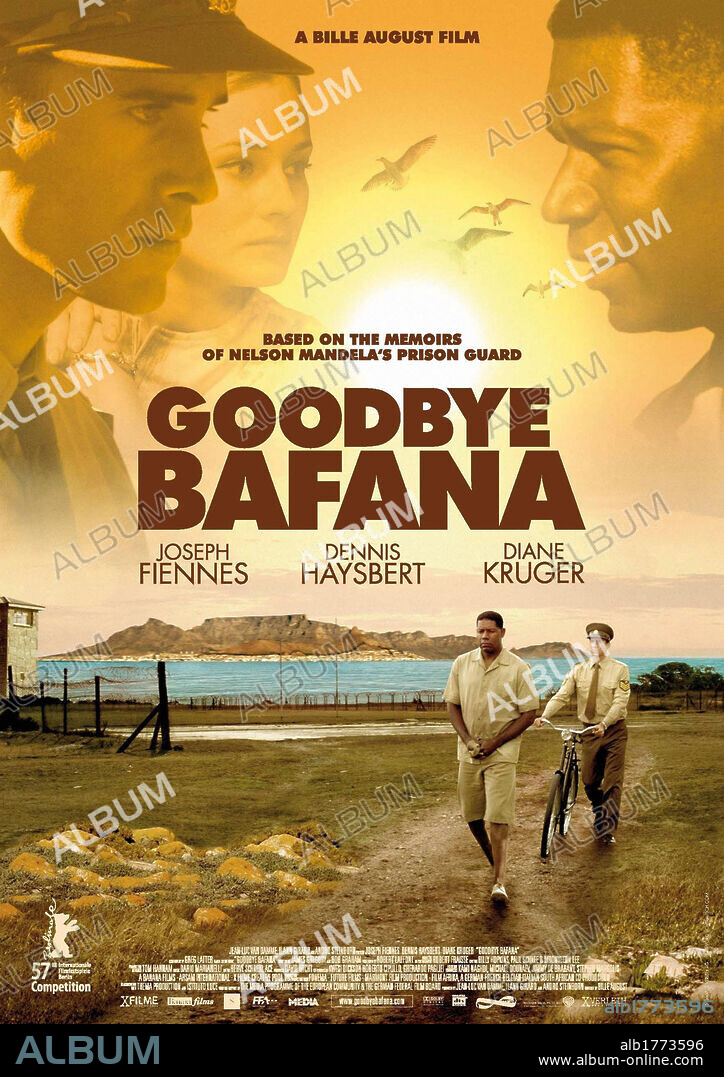 Poster de ADIOS BAFANA, 2007 (GOODBYE BAFANA), dirigida por BILLE AUGUST. Copyright THEMA PRODUCTION/FUTURE FILMS LTD/BANANA FILMS/ ARSAM INTERN.