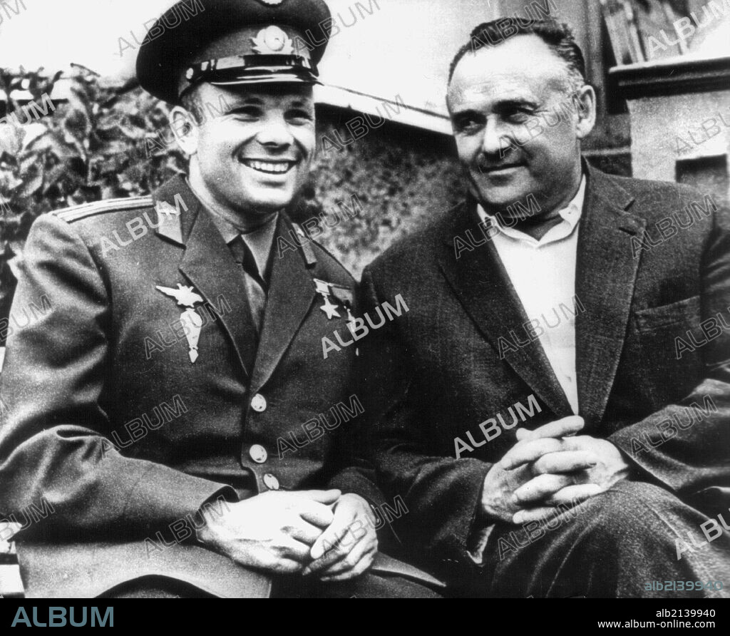 The first soviet cosmonaut yuri gagarin with sergei korolyov, soviet scientist and designer in the sphere of rocket building and cosmonautics, ballistic and geophysical rockets, the first satellites, the vostok and voskhod spacecraft were all created under korolyov's direction. 01/02/2013