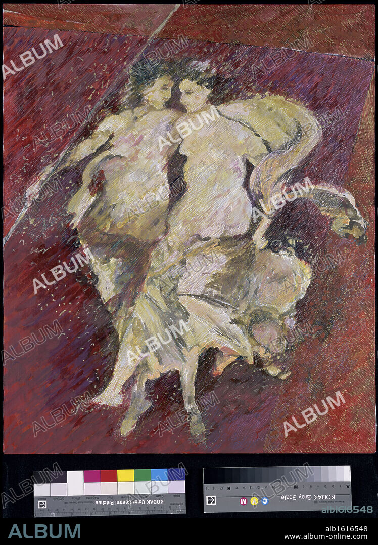 Remembering Love & Pompeii II, John Bunker (20th C./American), Acrylic & metallics, Private Collection.