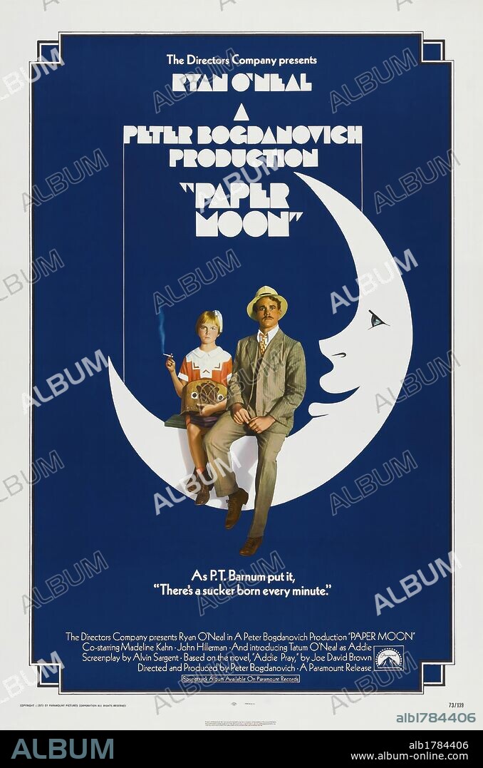 Poster of PAPER MOON, 1973, directed by PETER BOGDANOVICH. Copyright PARAMOUNT PICTURES.