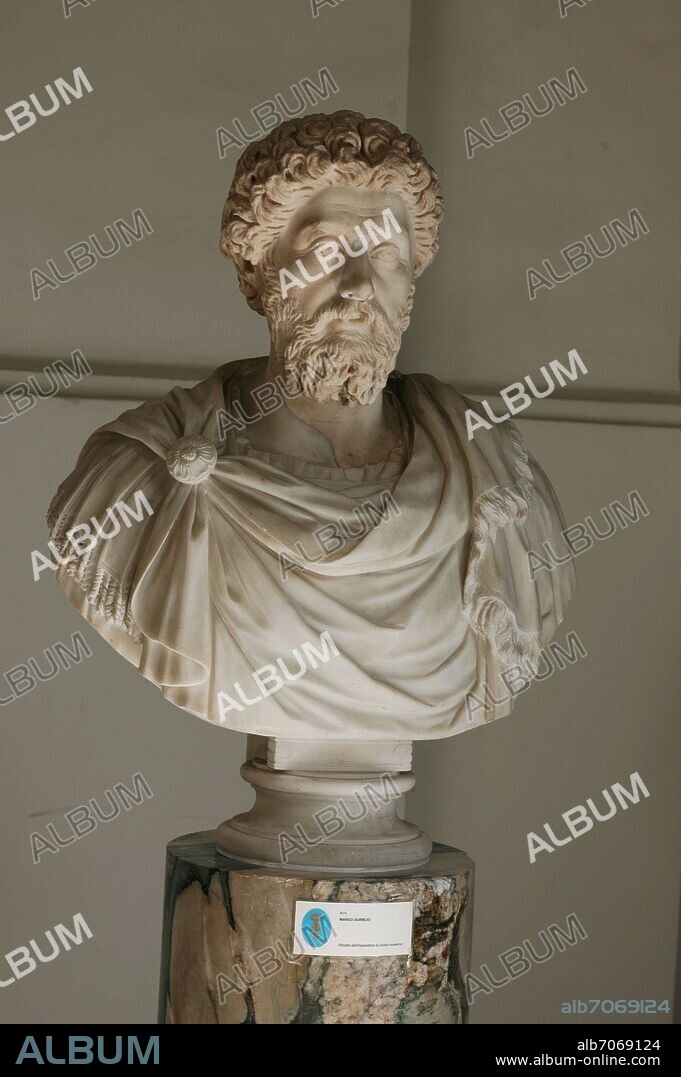 BUSTO DE MARCO AURELIO (121-180).
