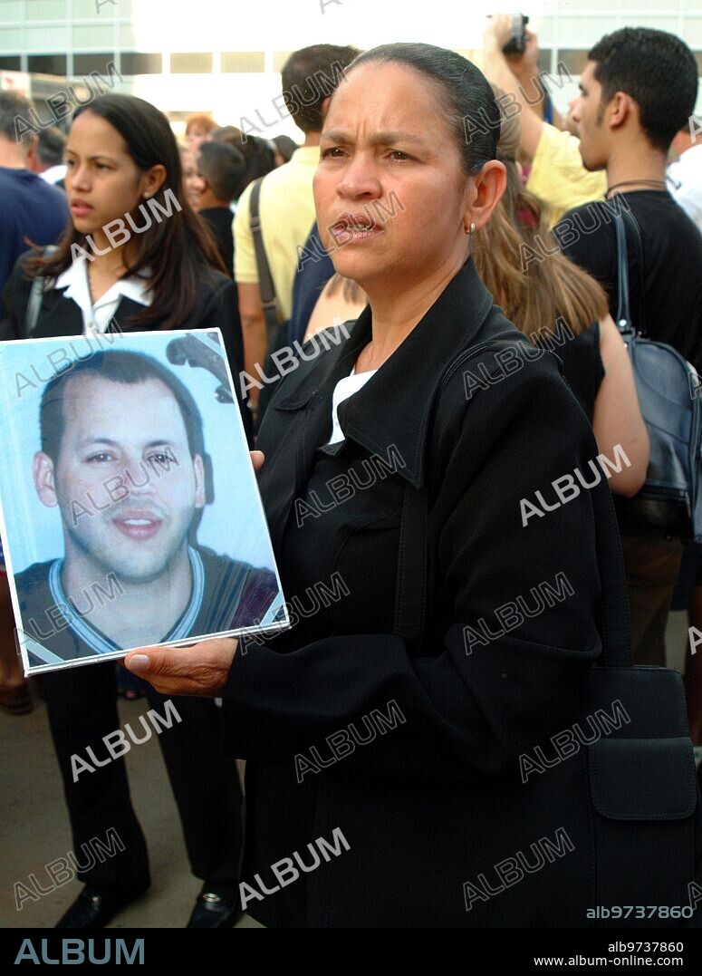 Mother of Manuel de Jesús Molina, one of those killed in the attack on the WTC on 9/11/01New York, September 11, 2002.