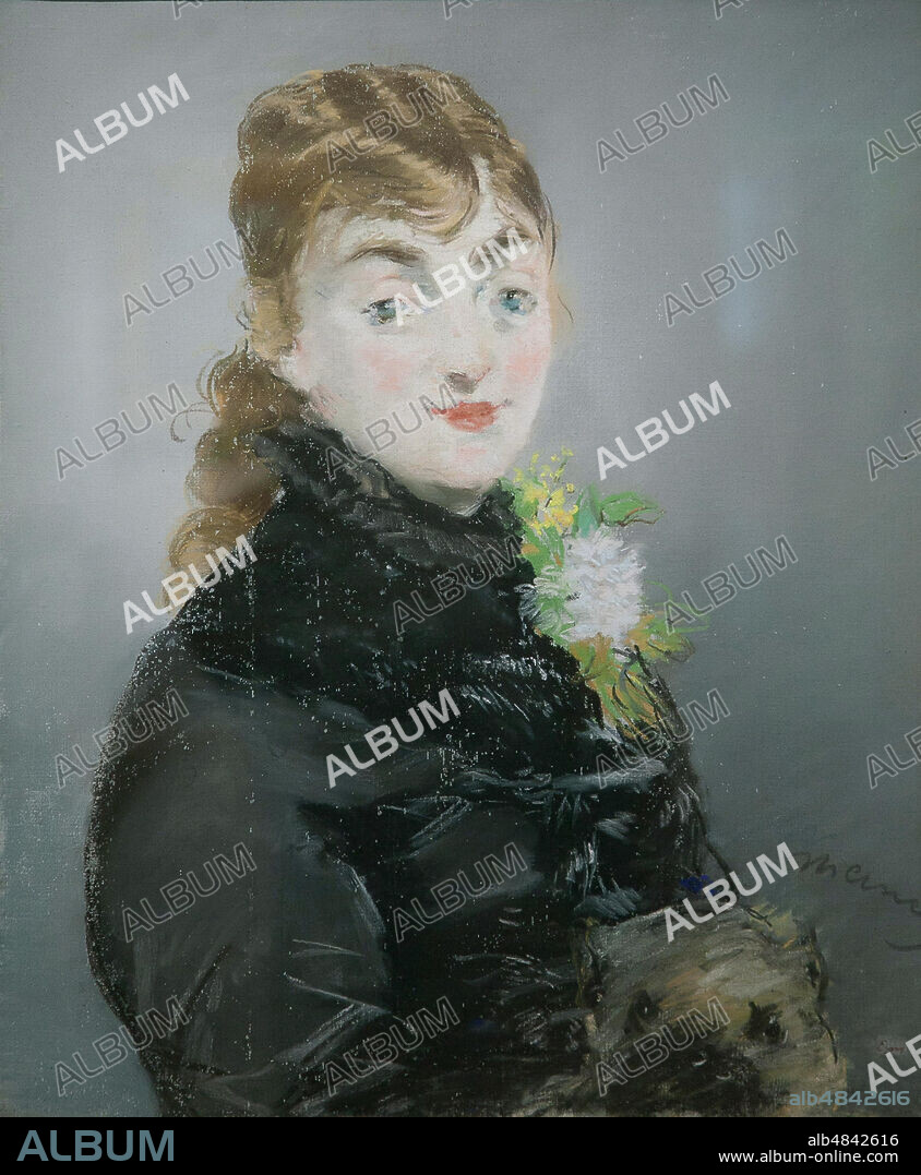 EDOUARD MANET. Méry Laurent with a Pug.