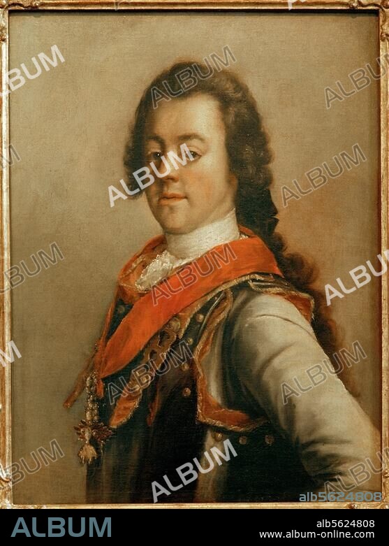 Karl Alexander von Lothringen; österr. Feldmarschall und Generalgouverneur der österr. Niederlande (Bruder Kaiser Franz I.); Luneville 12.12.1712 - Tervueren 4.7.1780. Porträt. Gemälde, um 1737, von Giovanni Antonio Guardi (1698-1760). Öl auf Leinwand, 70 × 53 cm. Hannover, Niedersächsisches Landesmuseum.