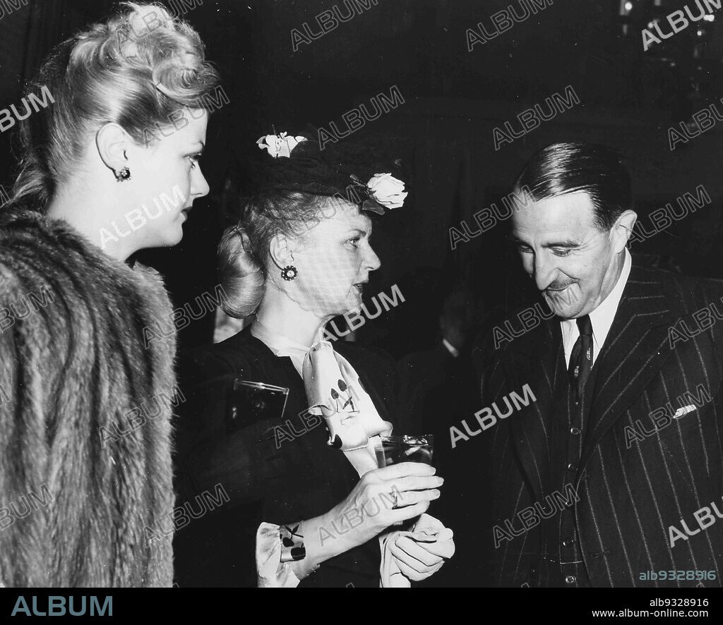 Angela Lansbury, Moyna Macgill and J. Arthur Rank, 1966.