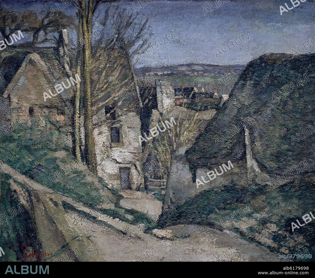 PAUL CEZANNE. LA CASA DEL AHORCADO - 1872-3 - O/L - 55x66 - POSTIMPRESIONISMO FRANCES.
