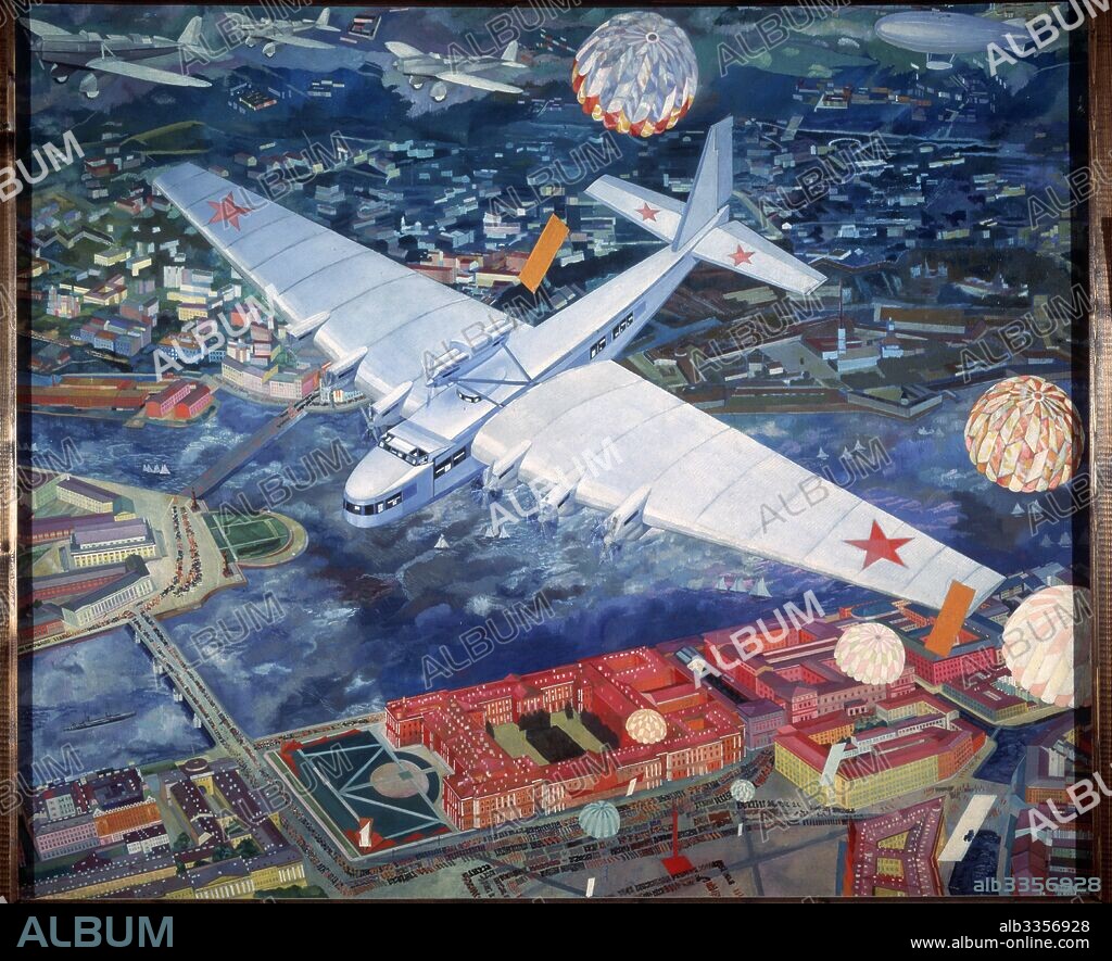 VASILI VASILYEVICH KUPTSOV. The aeroplane ANT-20 Maxim Gorky.