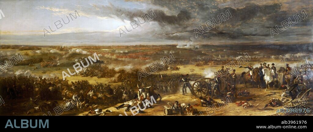 'The Battle of Waterloo', 1815 (1843). Painting in the collection at Apsley House, London.