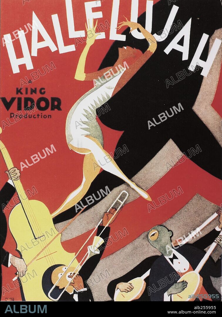 Poster of HALLELUJAH, 1929, directed by KING VIDOR. Copyright M.G.M.