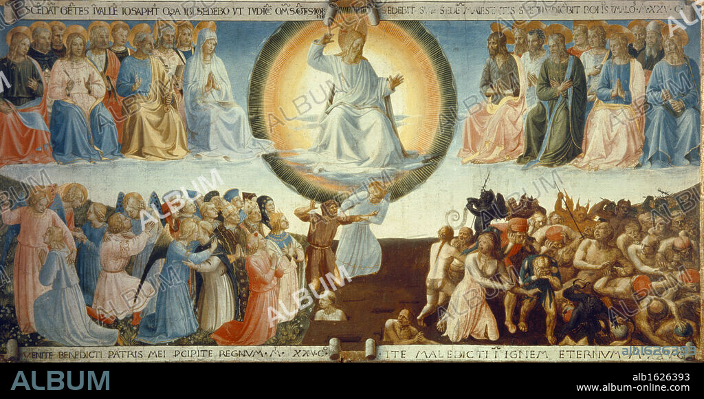 Last Judgment by Fra Angelico, (ca.1395-1455), Italy, Florence, Museo di San Marco, 1430.