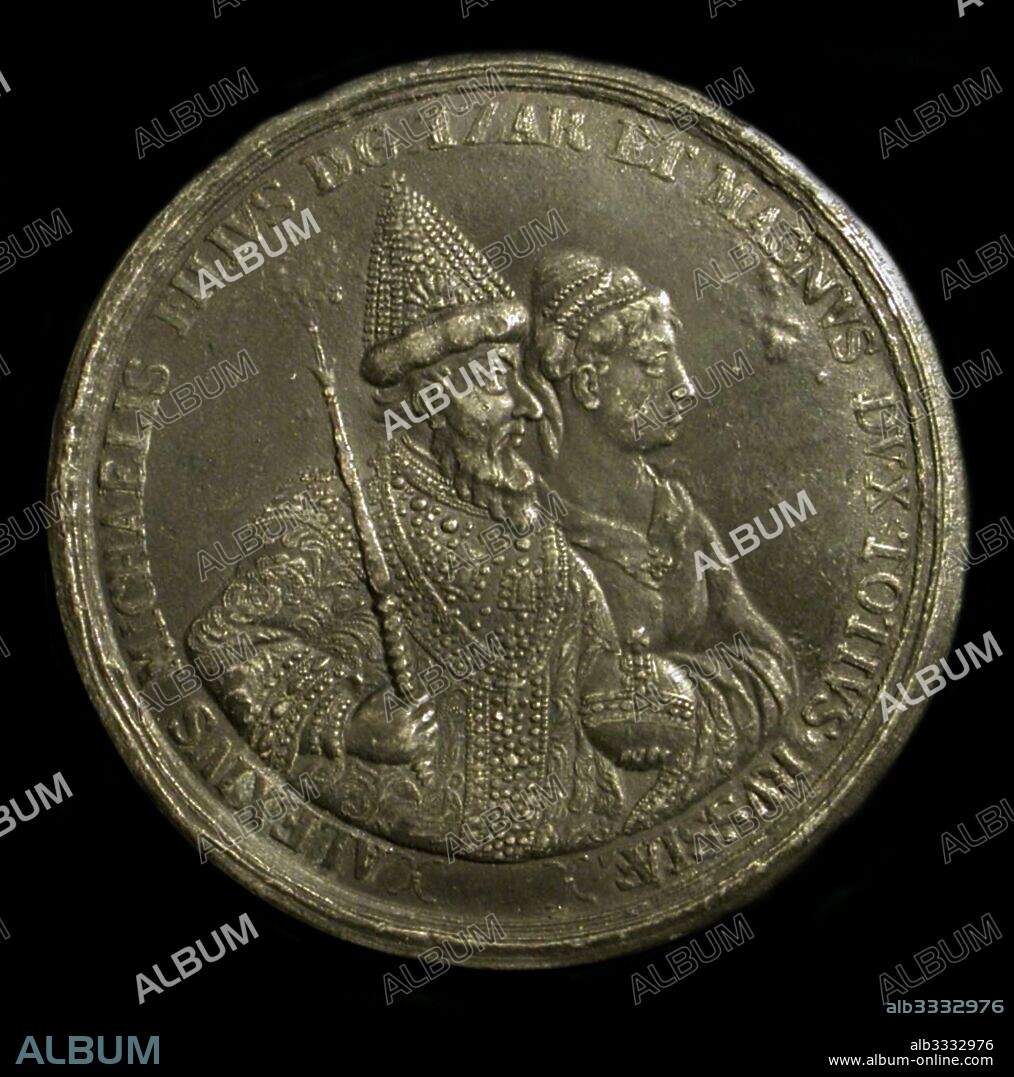 ANONIMO. Medal "Tsar Alexis I of Russia" (to celebrate the birth of Peter the Great).