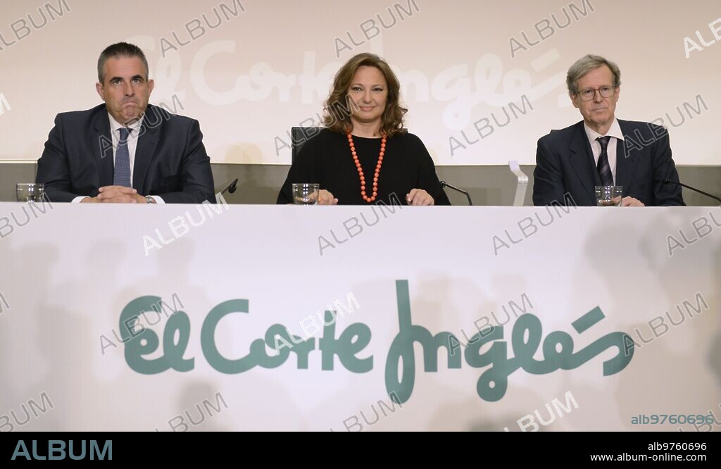 Madrid, 08/25/2019. Shareholders' meeting of El Corte Inglés. In the image, Víctor del Pozo, Marta Álvarez and Antonio Fernández Gil. Photo: Maya Balanya. ARCHDC.